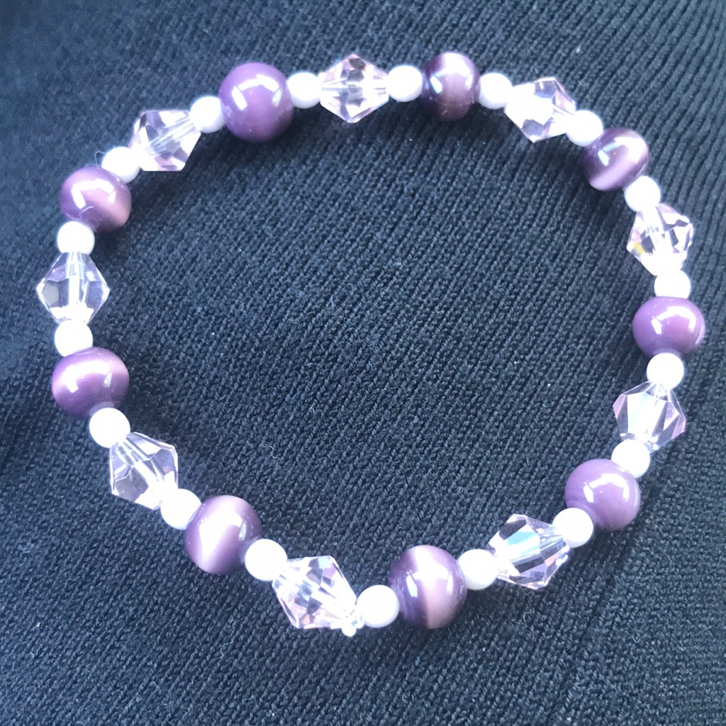 Lavender Crystal Brecelet
